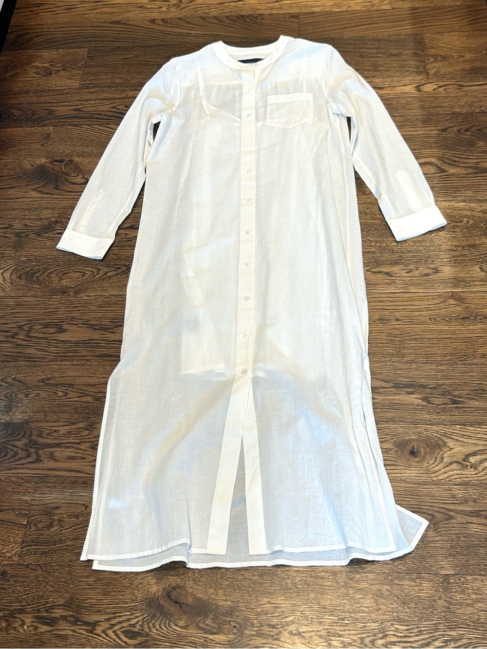 Jenni Kayne Capri Caftan White Long Sleeve Dress - Picture 2 of 9